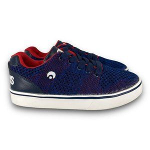 Osiris LT Coleman Sneakers 80204 Mesh Low Top Lace Up Blue Red Youth 2